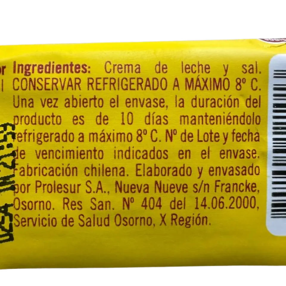 Mantequilla Con Sal Soprole 250g 2