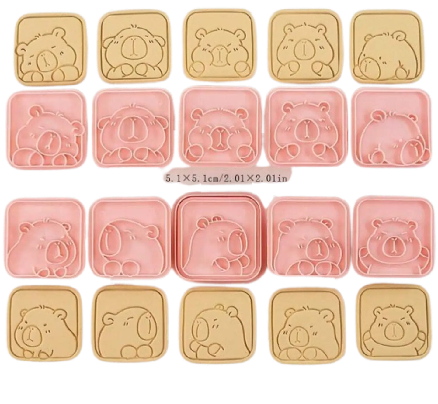 Cortador Galletas Capibara 10 Diseños 2