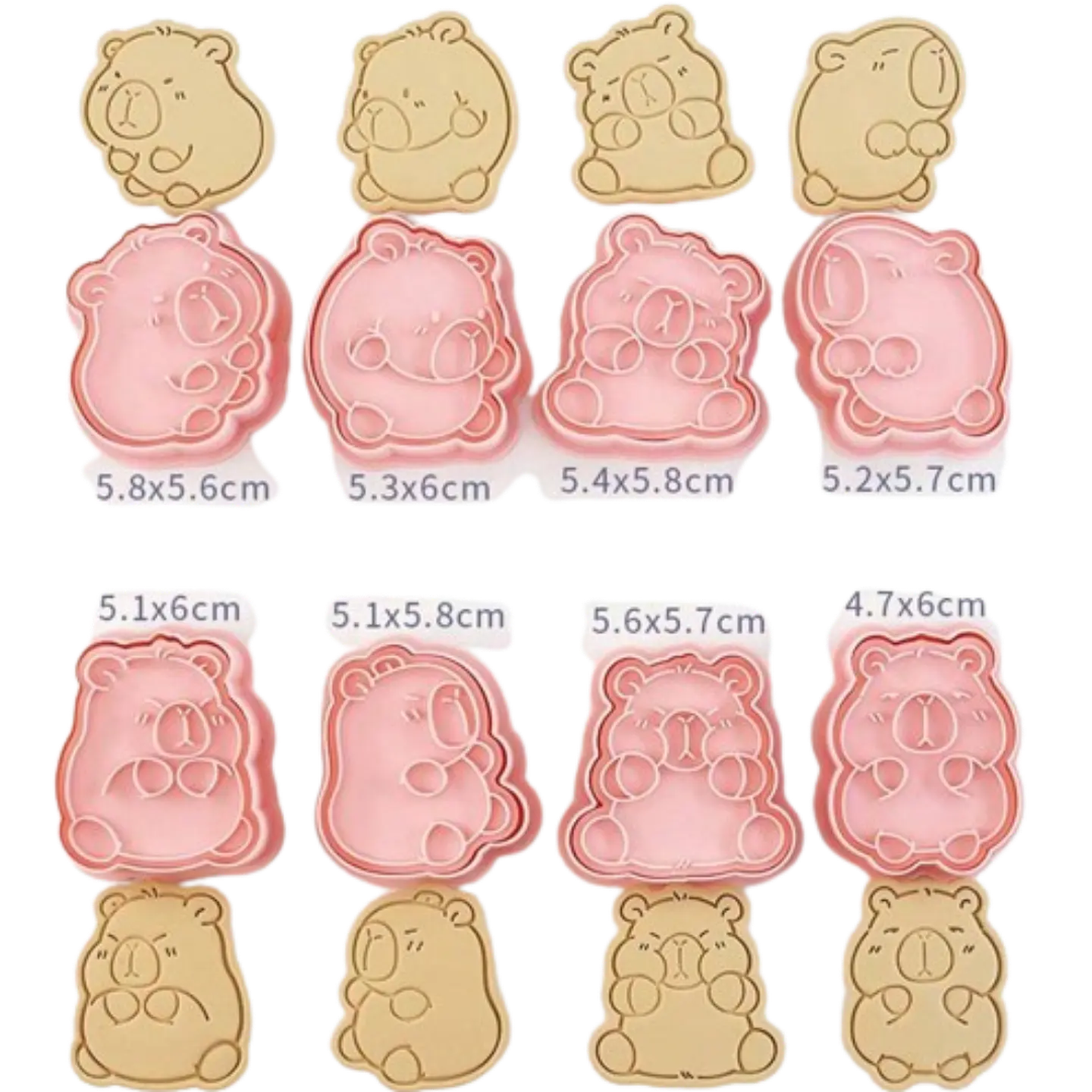 Cortador Galletas Capibara 8 Diseños 2