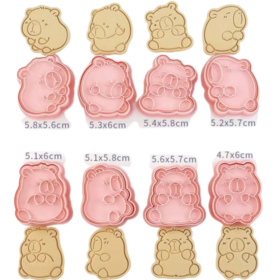 Cortador Galletas Capibara 8 Diseños 2