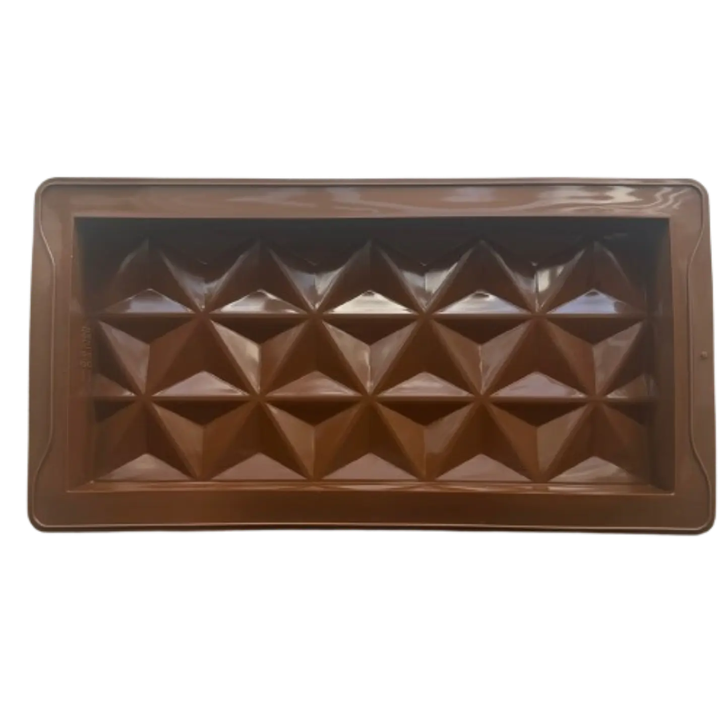 Molde Silicona Barra Chocolate Dubai Triangular 25x14x2cm 1