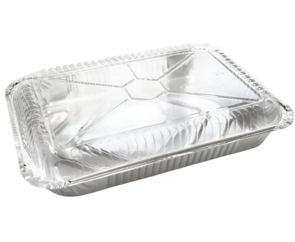 Envase Aluminio C-40 Con Tapa Transparente 27x17x4cm 1