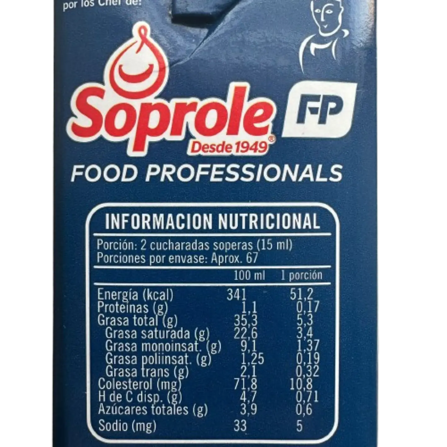 Crema De Leche Para Batir O Cocinar Soprole 1L 3