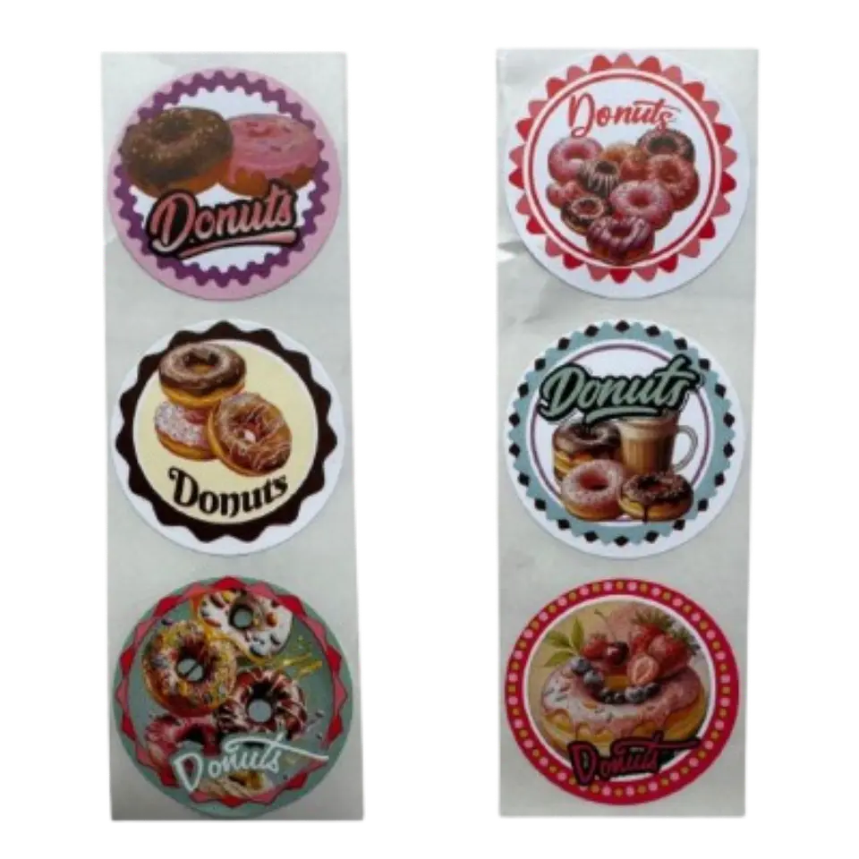 Sticker Donas A 100un 38mm 1