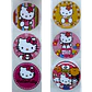 Sticker Hello Kitty 6 Diseños 100un 38mm - Miniatura 1