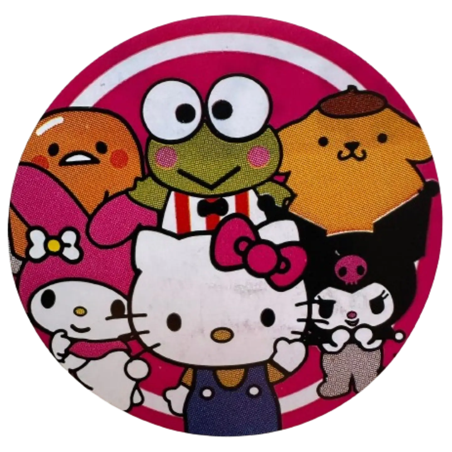 Sticker Hello Kitty 6 Diseños 100un 38mm 3
