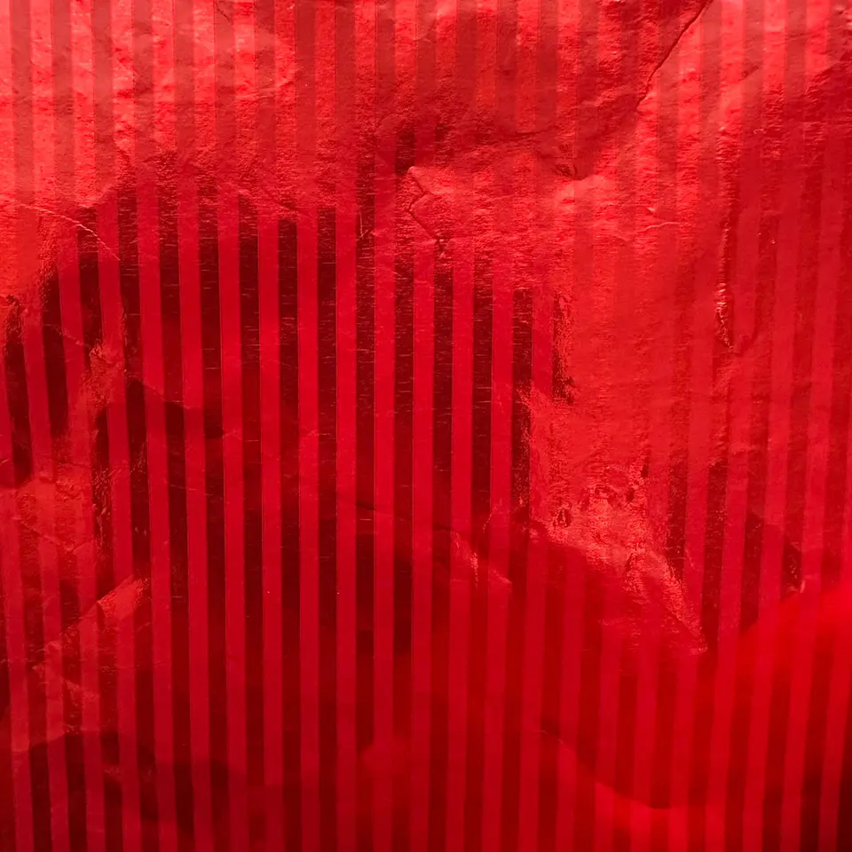 Pack 5 Pliego Papel Aluminio Rojo Linea Para Choco. 43x58cm 3