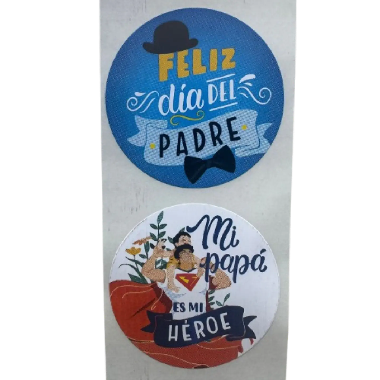 Sticker Feliz Dia Papa A 100un 38mm 1