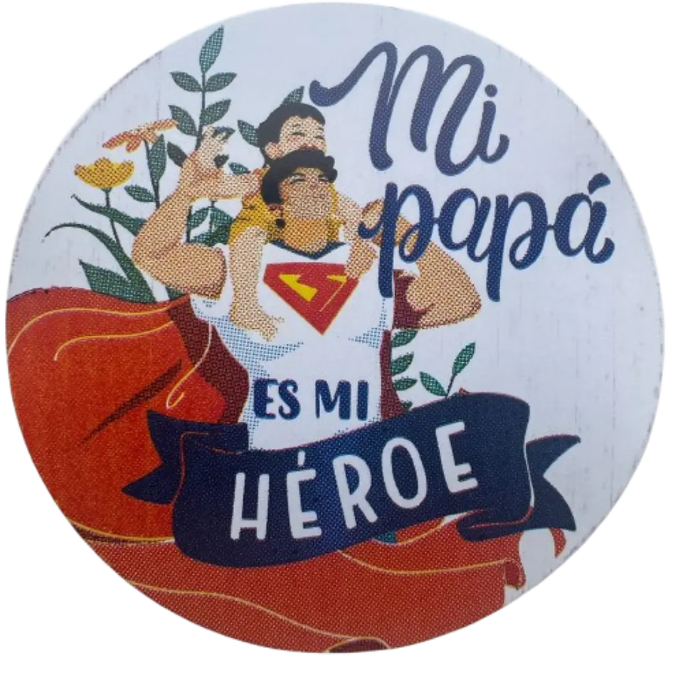 Sticker Feliz Dia Papa A 100un 38mm 2