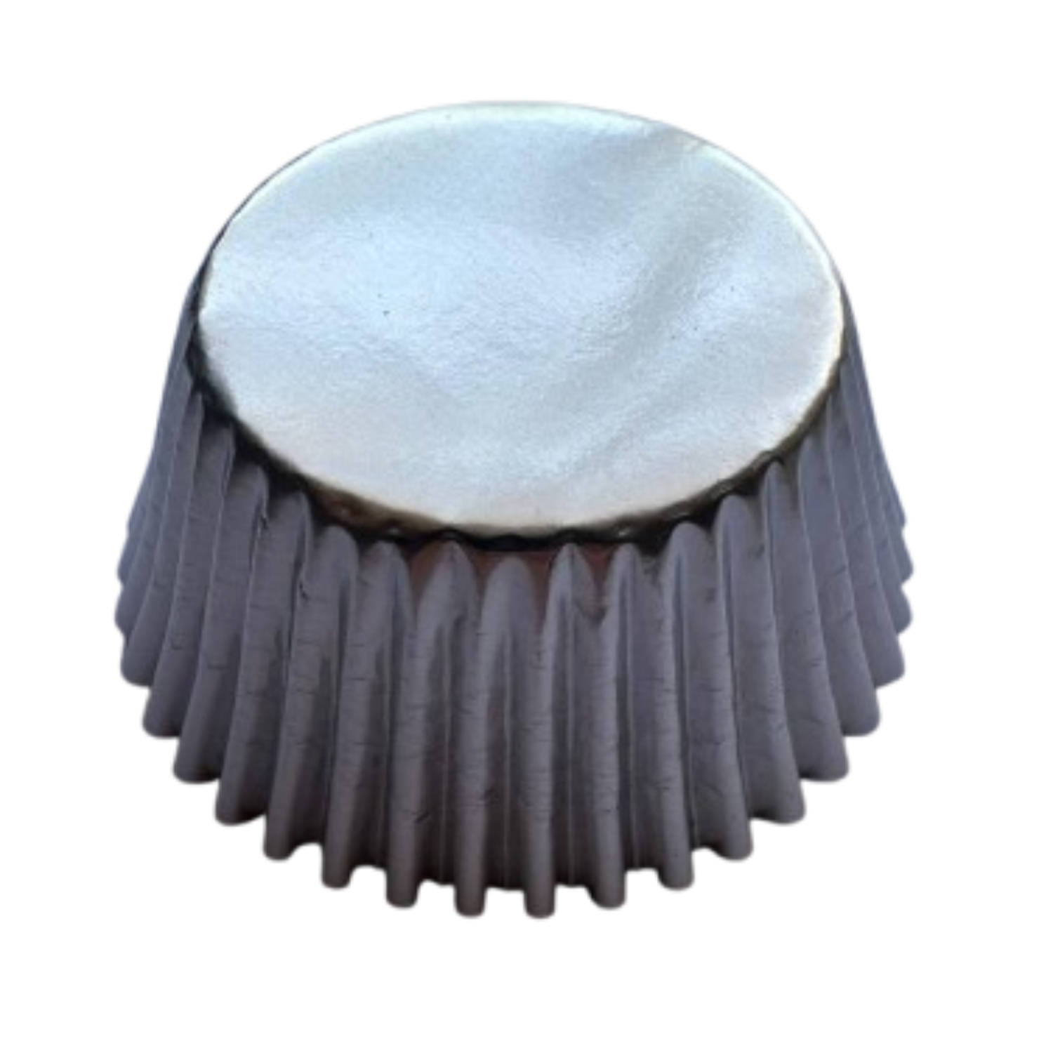 Capsulas Cupcake Plateadas 80un E115xIn45mm