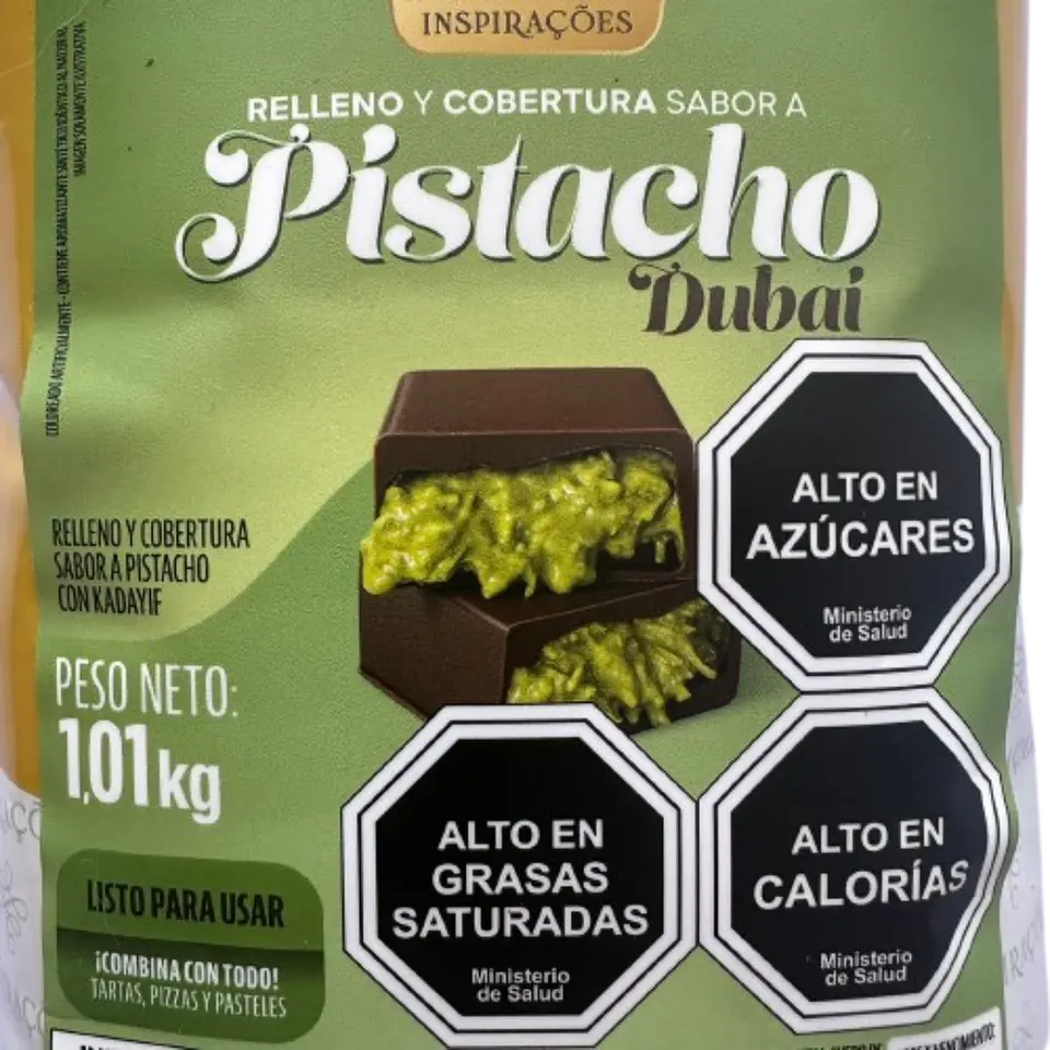 Relleno Pasta Pistacho Dubai Con Kadayif Bon Principio 1kg 3