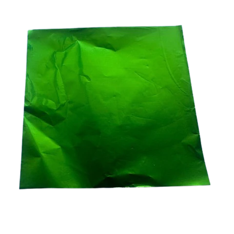 Papel Aluminio Para Bombon Verde 100un 10x10cm