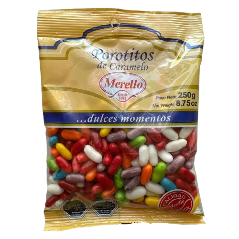 Pack 5 Porotitos De Caramelo Merello 250g 1