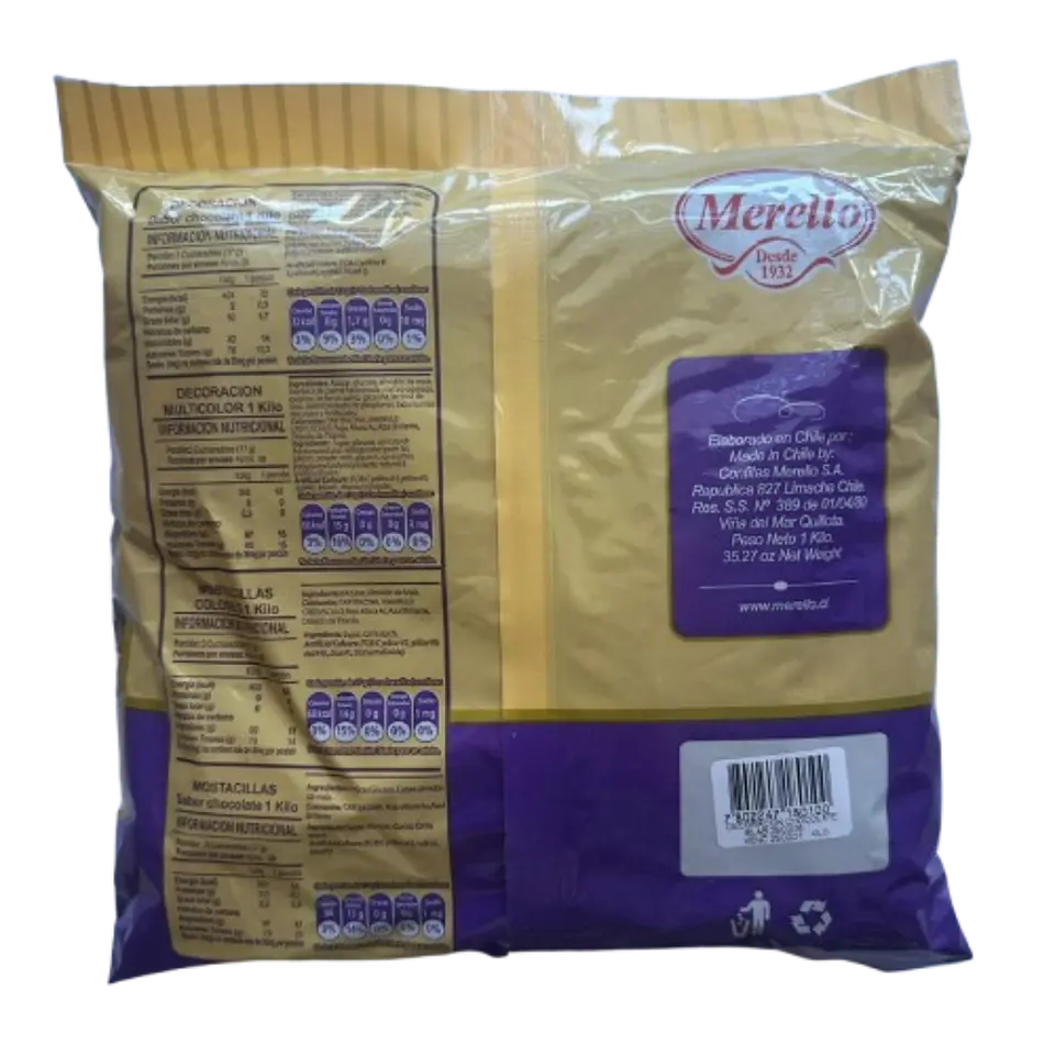 Decoracion Palitos Chocolate Comestible Merello 1 kg 3