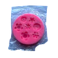 Molde Silicona Flores C 7 Figuras 7,2x7,2cm - Miniatura 1