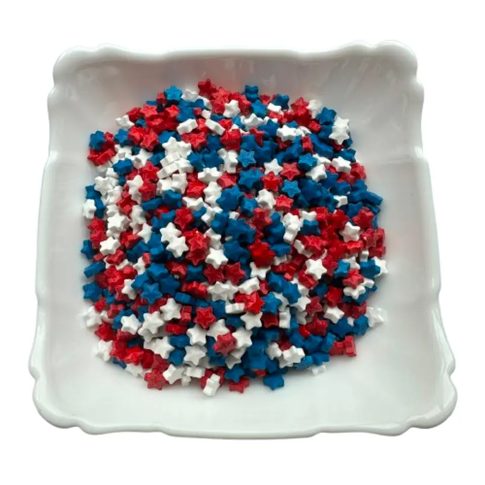 Estrellas Tricolor 3D Fiestas Patrias Comestible 500g 2