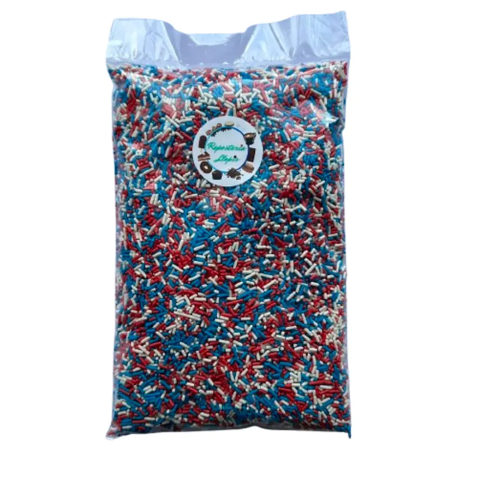 Decoracion Palitos Tricolor Fiestas Patrias Comestible 500g 1