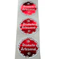 Sticker Producto Artesanal Rojo 100un 38mm - Miniatura 2