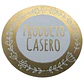 Sticker Producto Casero Dorado 100un 38mm - Miniatura 1