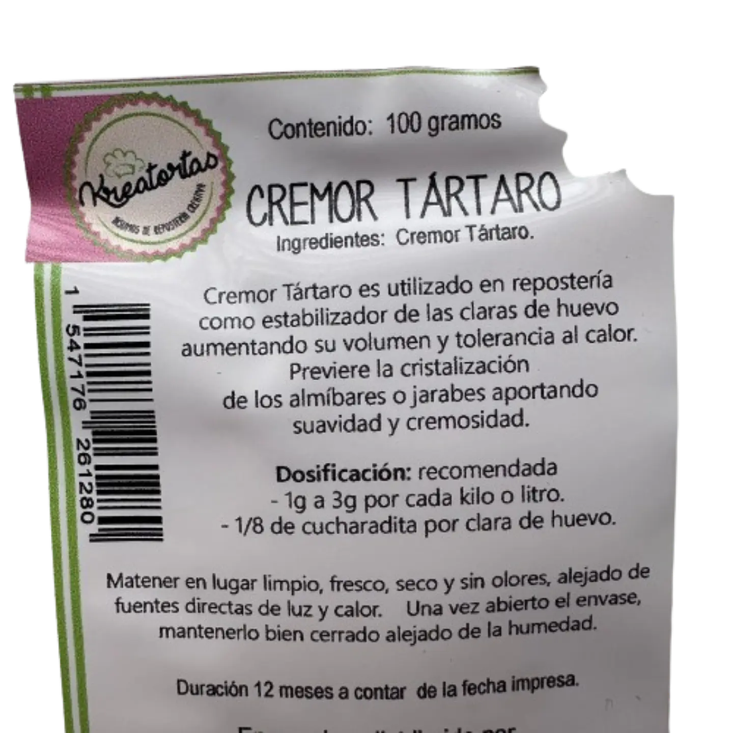 Cremor Tartaro Kreatortas 100g 2