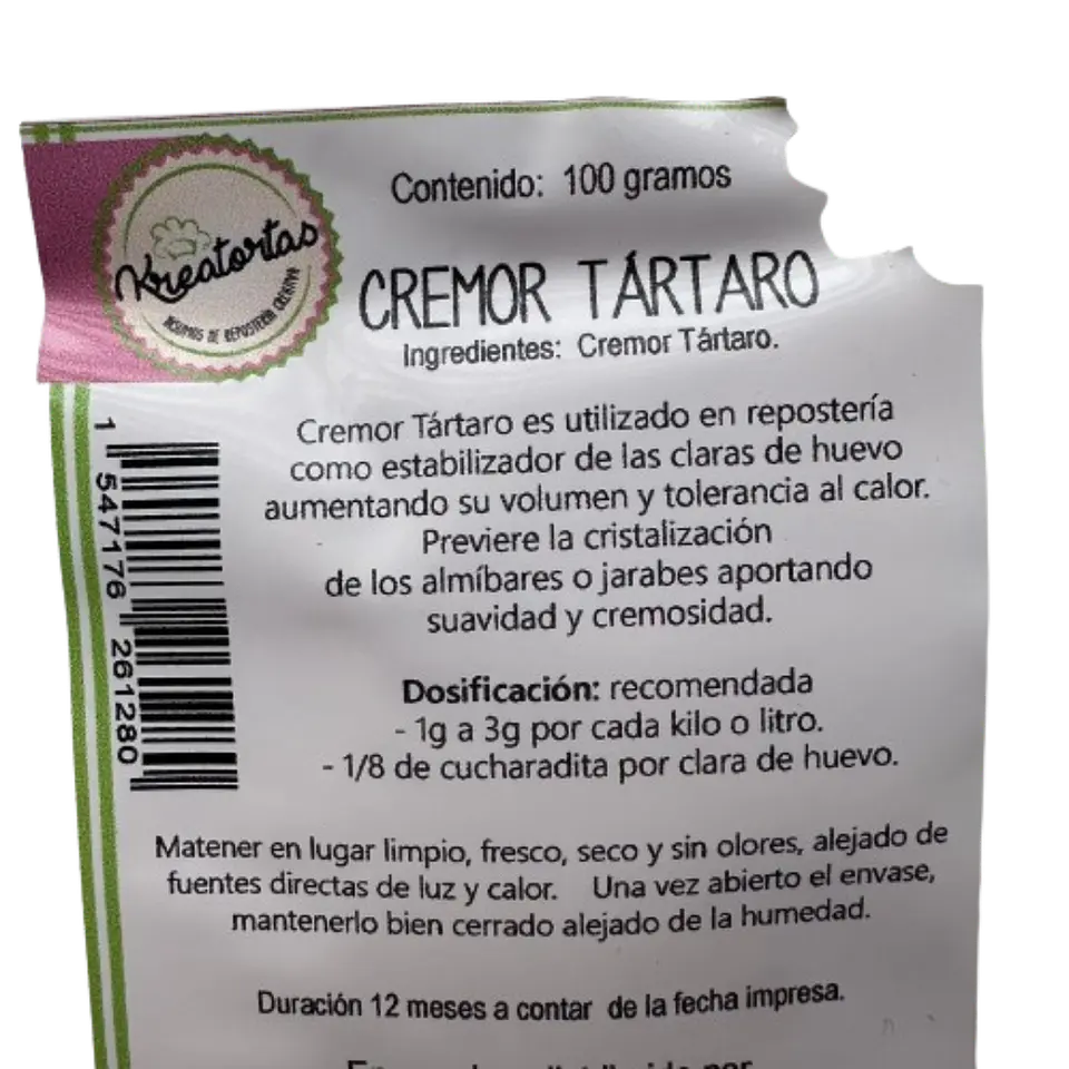 Cremor Tartaro Kreatortas 100g 2