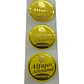 Sticker Alfajor Amarillo 100un 38mm - Miniatura 2