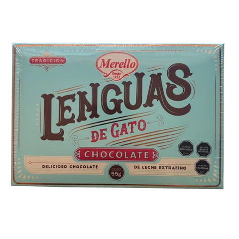 Chocolate Lenguas de Gato Merello 95g