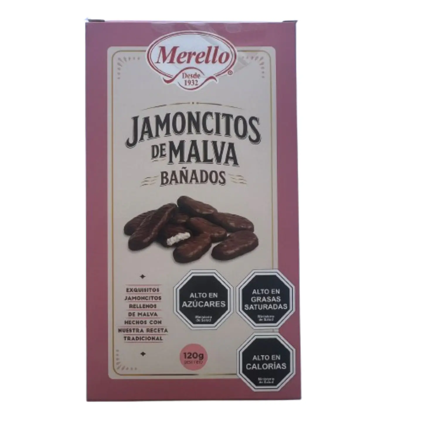 Jamoncitos Bañados en Chocolate Merello 95g 2