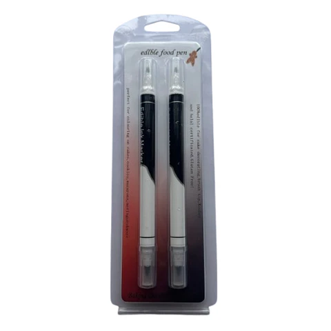 Lapices Marcadores Comestibles Negro Doble Punta 2un