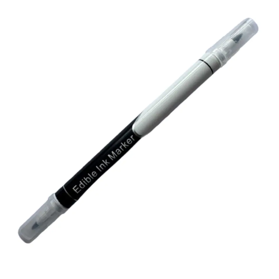 Lapices Marcadores Comestibles Negro Doble Punta 2un 2
