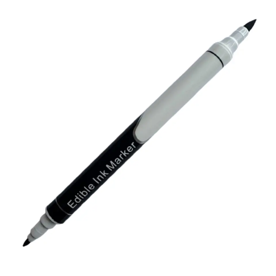 Lapices Marcadores Comestibles Negro Doble Punta 2un 3