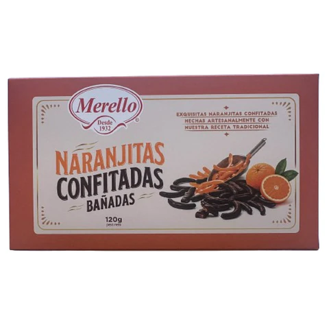 Pack 3 Naranjitas Bañadas en Chocolate Merello 120g