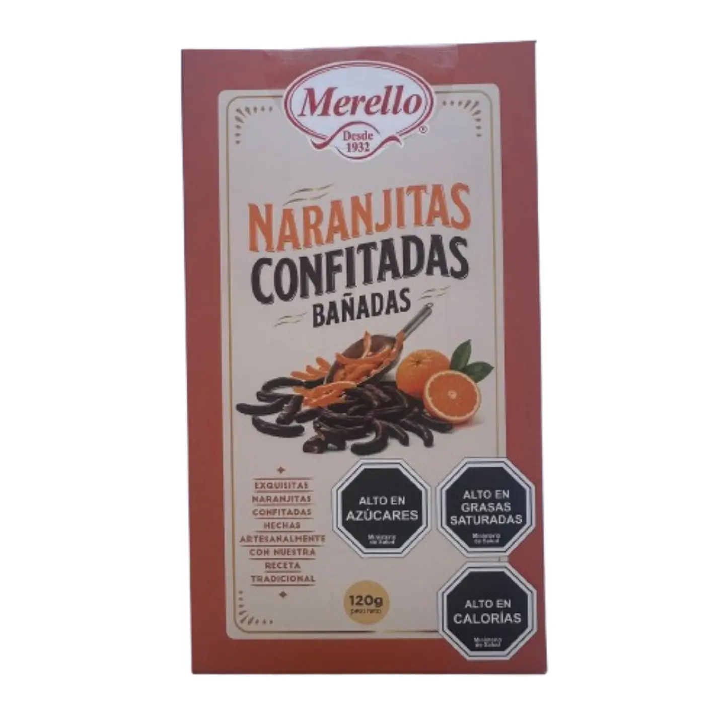 Pack 3 Naranjitas Bañadas en Chocolate Merello 120g 2