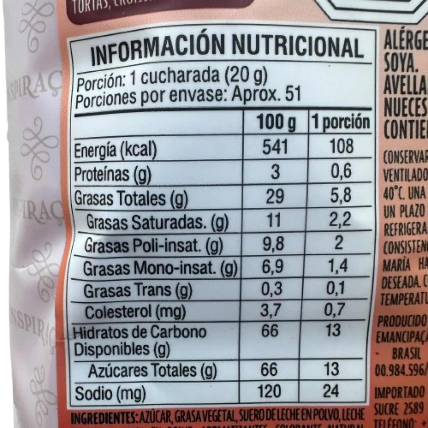 Relleno Cremoso de Frutilla Bom Principio 1kg 3