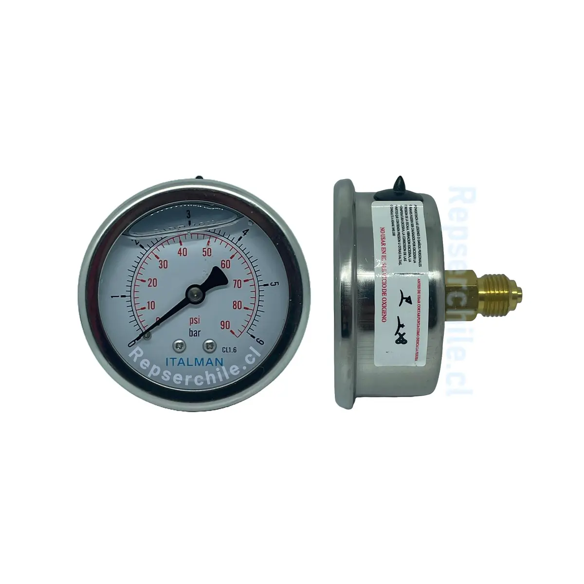 Manomètre BGS 9246-3 - Pour Presse D'atelier, Qualité Professionnelle