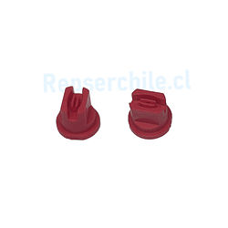 Boquilla abanico plastica roja