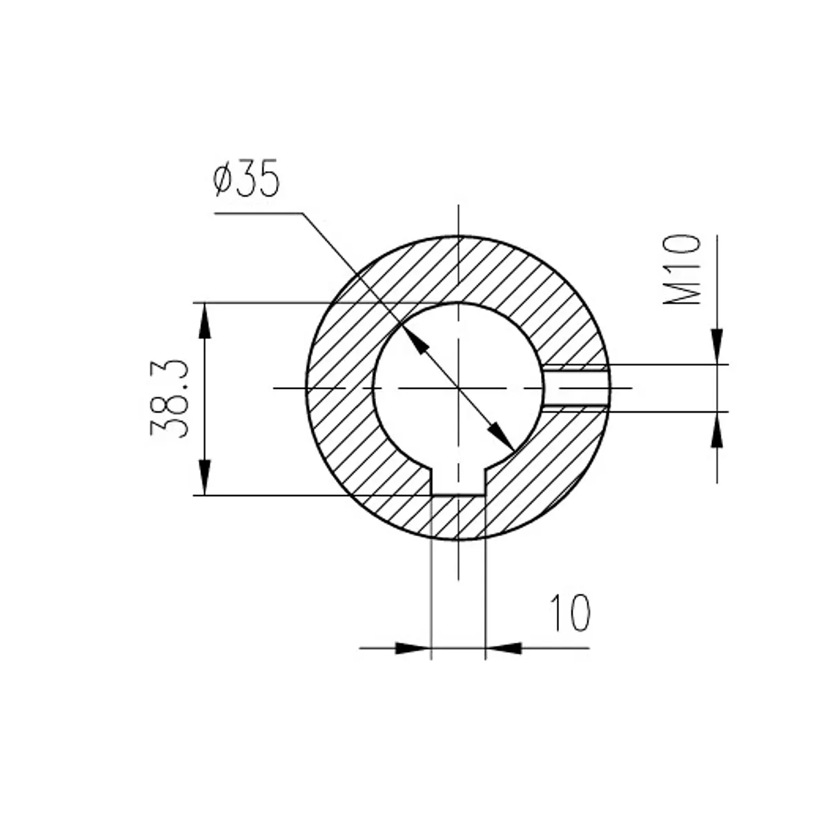 Cardan b6 lc 1400 mm Red 35 mm homocinetico z6 jacto