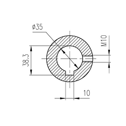 Cardan  b6 lc 1400 mm red 35mm.  homocinetico z6  jacto (3)