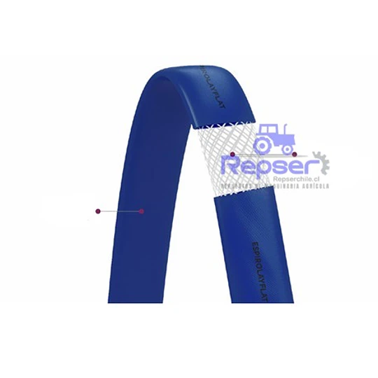 MANGUERA PLANA AZUL LAYFLAT 51 2