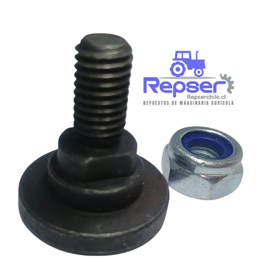 PERNO C/TUERCA CUCHILLA GRIBALDI D18,5MM FIJACION12 HILO10 - Image 1