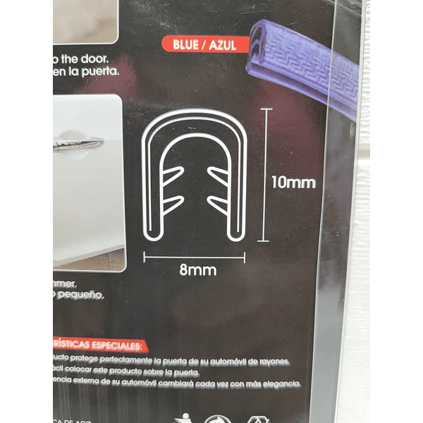 Moldura De Auto Sello Presión Protector Puertas Y Capot 5.2m (6)