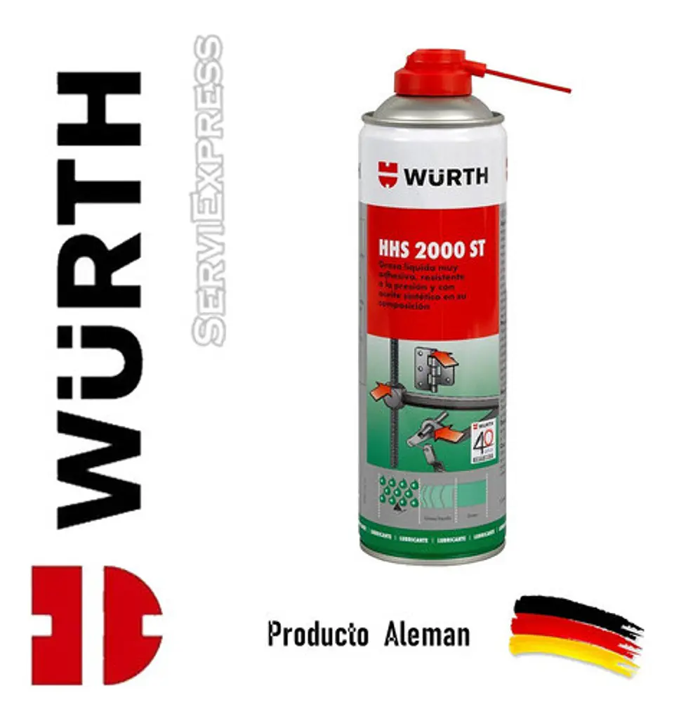 Grasa Liquida 2000 Hhs 500ml Wurth 1