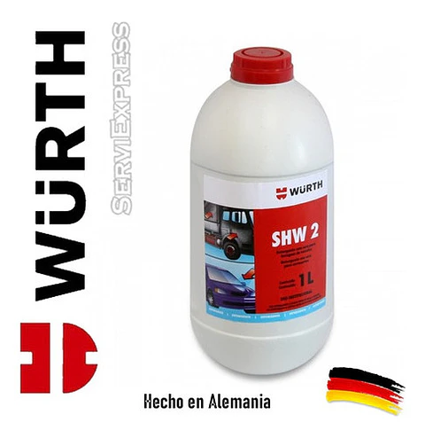 Shampoo Concentrado Con Cera Para Autos Wurth 1 Litro