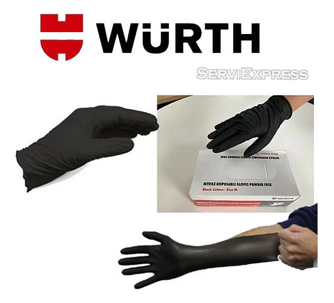 Guantes De Nitrilo S-m-l-xl Wurth 100unidades Envio Gratis!!