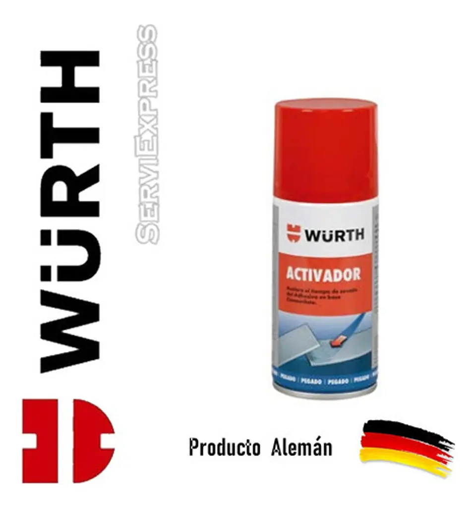 Activador Cianocrilato 180ml Para Gotita Wurth 1