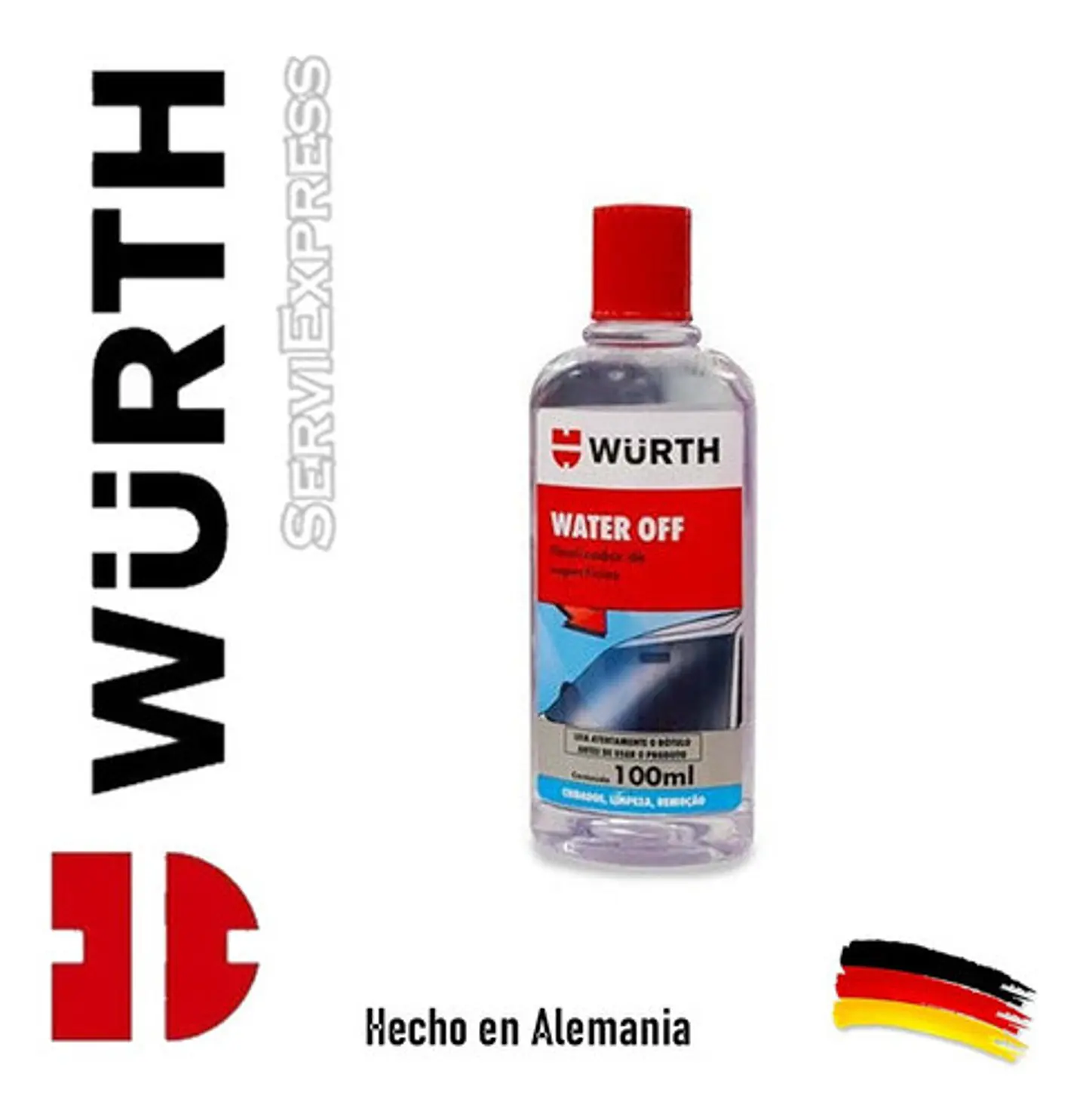 Water Off Repelente De Agua Para Vidrios 100ml Wurth  1