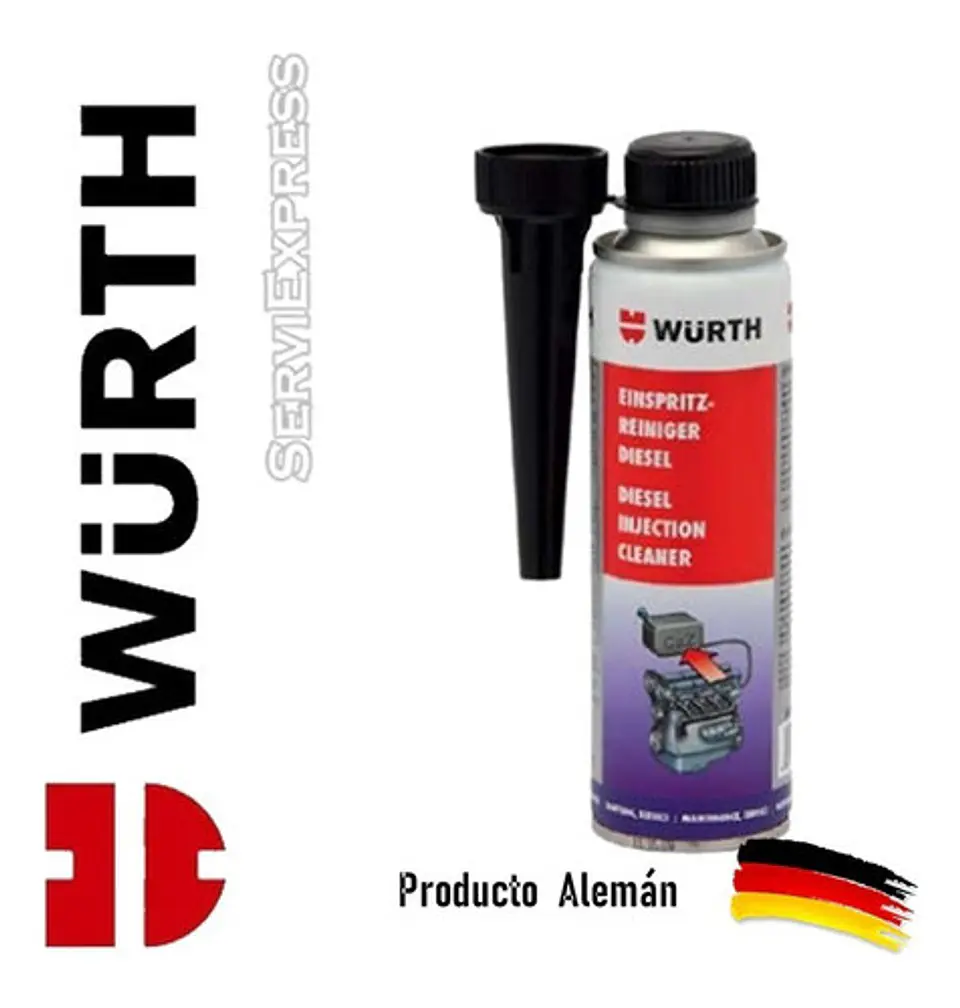 Limpia Inyector Diesel Common Rail Petroleo Wurth 300ml 1