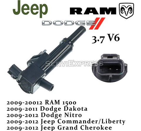Bobina Durango Dakota Cherokee Nitro Ram 3.7 V6 2009 - 2012