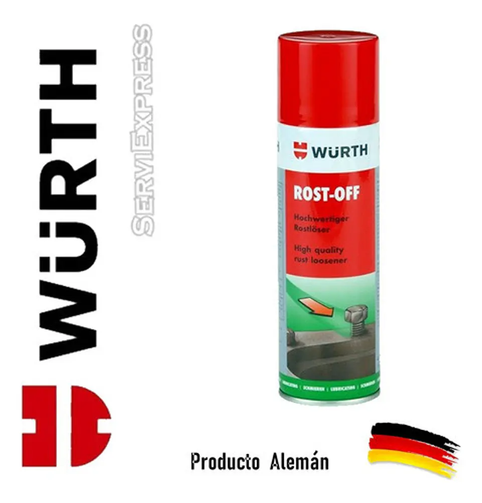  Rost Off 300ml Wurth Lubricante Desoxidante Wd40 1