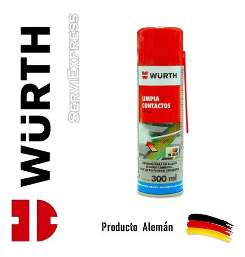 Limpia Contactos Wurth 300ml Por 6 Unidades!!!  1